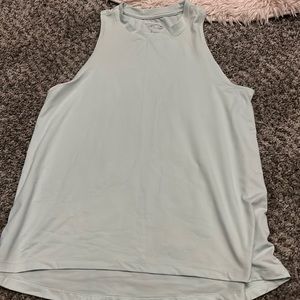 Mint green tank top, workout top